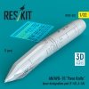 RESKIT RS32-0522 AN/AVQ-10 Pave Knife laser designation pod (1 pcs) (F-4D, A-6A) (3D Printed) (1/32)